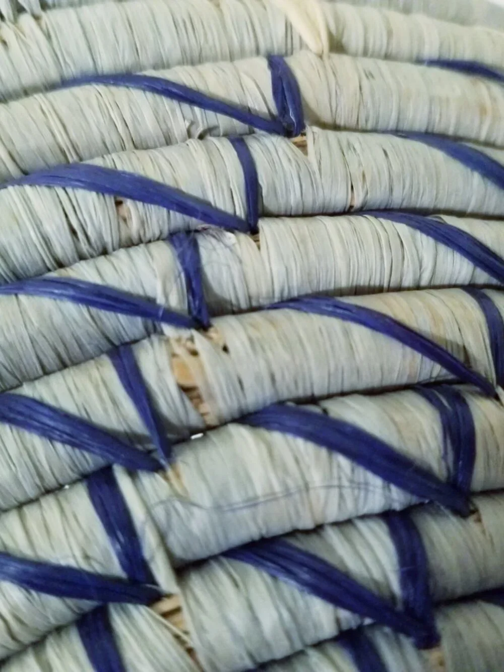 Handmade Spiral Woven Basket